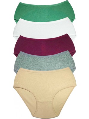 5 Adet Kadın Yüksek Bel Ribana Bato Külot S045