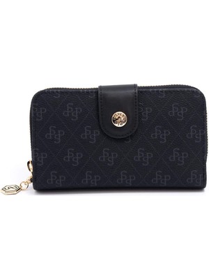 Silver Polo  Kadın Portföy Çantası 882-46159 Sılver Polo Bayan Portföy M178 Siyah-Mat Siyah