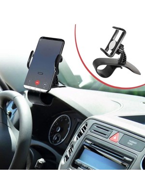 Araç Içi Konsola Takılan Döner Başlıklı Telefon Kıskacı Telefon Tutucu (5250)
