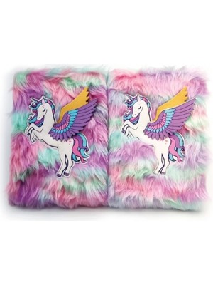 Unicorn Tasarımlı Peluş Hatıra Defteri