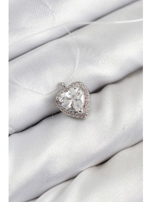 Misineli Kalp Model Gümüş Renk Hayalet Kolye - TJ-BKO10503