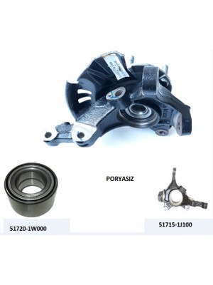 Hyundaı Aks Tasıyıcı Tabla I20 Komple Set Sol(Poryasız)