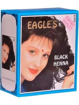 Eagle's Orijinal Hint Kınası Saç Boyası Siyah - Black Henna