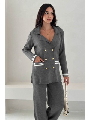Zamansız Şıklık: Kadın Triko Takım (Ceket & Pantolon) - Yeni Sezon Koleksiyonu 3006