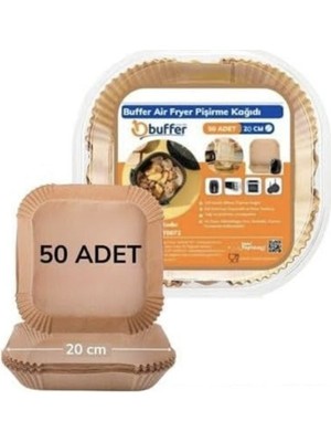 Online Home Market Deyhome 100 Adet Air Fryer Pişirme Kağıdı Kare Tabak Model