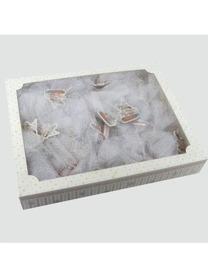 Zengezur Kız Kulesi Figürlü Dolap Süsü-Beyaz