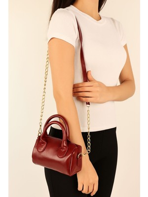 Best Brand Kadın Gold Zincir Detaylı Mini El ve Omuz Çantası