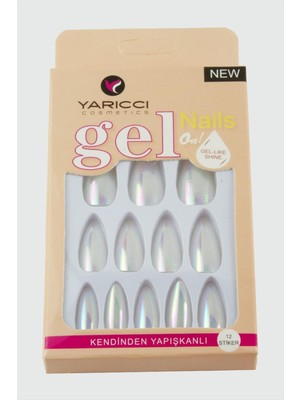 Zengezur Orange Takma Tırnak-Beyaz