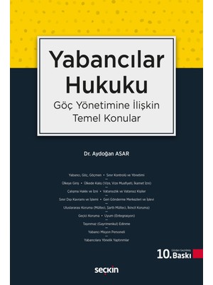 Yabancılar Hukuku (Göç Yönetimine Ilişkin Temel Konular)