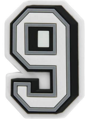 Crocs Jibbitz B W Number 9 J03013