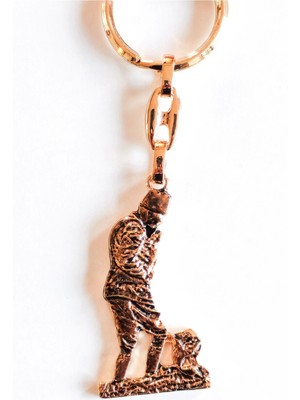 Metal Kemal Atatürk Figürlü Boyutlu Anahtarlık