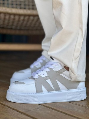 Star-X Premium Erkek Spor Ayakkabı Beyaz Gri