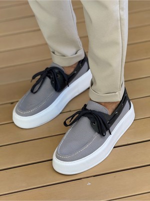 Torento Premium Triko Günlük Casual Erkek Ayakkabı Antrasit