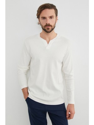 Basic V Yaka Ribanalı Body