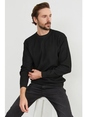 Basic Bisiklet Yaka Triko Kazak