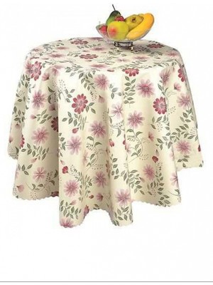 Sermat Hazır Masa Örtüsü 140X140 cm Yuvarlak -MH69