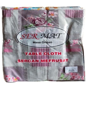 100X140 Sermat Masa Örtüsü Masalık Hazır Düz Kesim -MH136