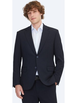 Lacivert Mikro Modern Fit Takım Elbise