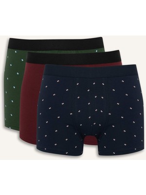 DeFacto Regular Fit Puantiye 3'lü Boxer