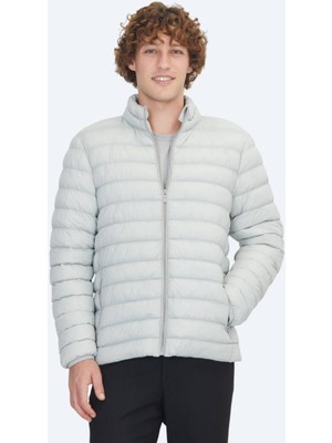 Taş Regular Fit Dik Yaka Casual Dokuma Mont