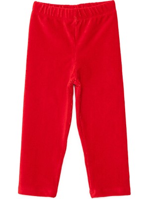 Hellobaby Kız Bebek Kadife Tayt Reçme Paça