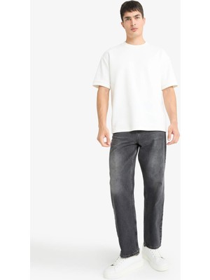 DeFacto Baggy Fit Normal Bel Geniş Paça Jean Pantolon G2621AX25AU