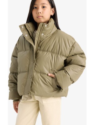 DeFacto Fermuarlı Şişme Mont Kız Çocuk E8607A825AU