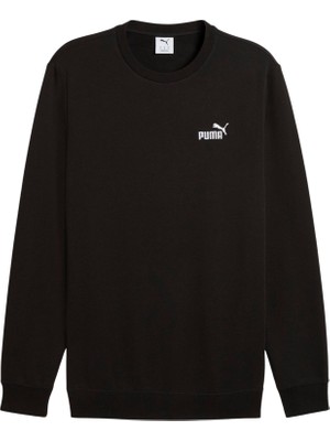 P682564 Puma Ess Small No. 1 Logo Crew Erkek Sweatshirt Siyah