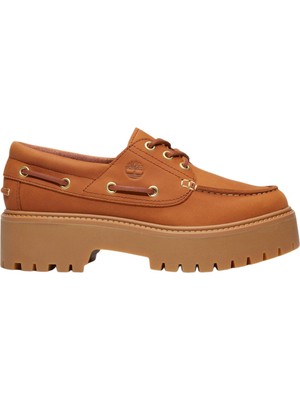 TB0A2GVFEM71 Timberland Stone Street Boat Shoe Kadın Spor Ayakkabı Turuncu