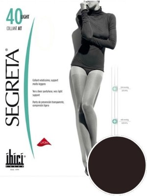 Segreta Prestige Light 40 Külotlu Dinlendirici Çorap - Siyah - 1