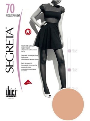 Segreta 70 Modello Speciale Külotlu Ağsız Çorap - Açık Ten - 4