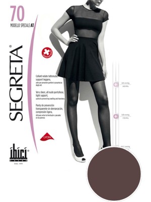 Segreta 70 Modello Speciale Külotlu Ağsız Çorap - Füme - 1