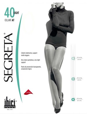 Segreta Prestige Light 40 Külotlu Dinlendirici Çorap - Koyu Ten - 1