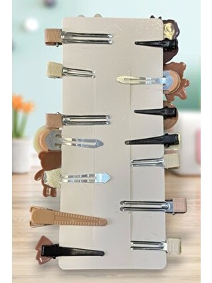 Sheker Home Kız Çocuk Ve Kız Bebek Pens Çıtçıtlı Kahverengi Ayıcık Toka Seti - 14 Adet