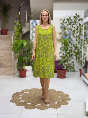 AL40112 Alaçatı Askılı Viskon Elbise