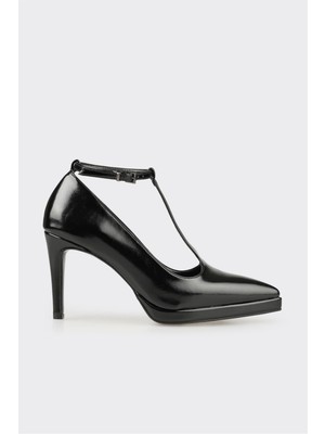 Siyah Kadın Yüksek Topuk Ayakkabı