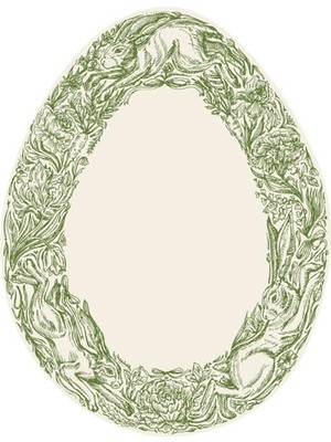Greenhouse Hares Table Card - Pack Of 12
