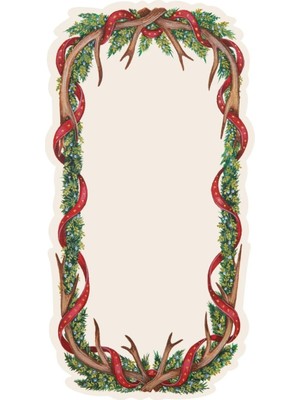 Antler Garland Table Card - Pack Of 12