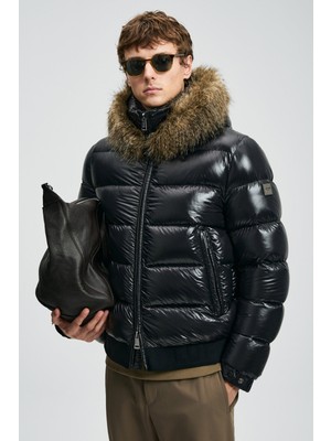 Lufian Erkek Jeam Kaz Tüyü Mont 112120240 Siyah