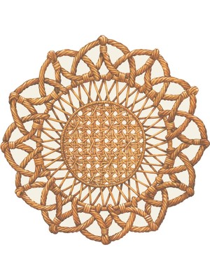 Die Cut Rattan Weave Placemat - 12 Sheets