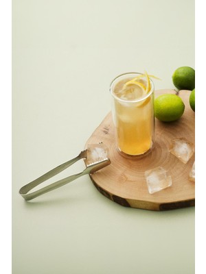 Paslanmaz Çelik Buz Maşası 15 cm Içecek Kokteyl Bar Servis Maşası