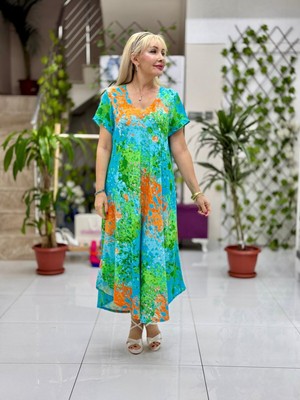 FD17148 Viskon Frida Elbise