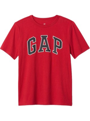 Gap 708370000 V-Bas Ss Logo Tee Erkek Çocuk Tişört