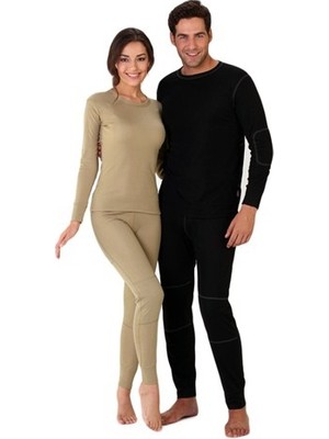 Thermoform Plus Termal İçlik Takım Nefes Alabilen Kumaş ile Siyah Renkli Yüksek Performans