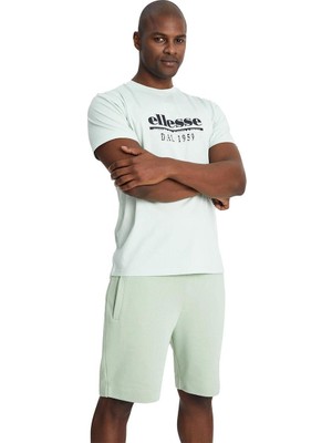 Ellesse Logolu Bisiklet Yaka % 100 Pamuk T Shirt Erkek T Shirt EM182