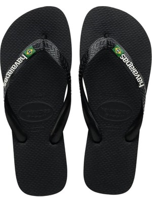 Havaianas Brasil Logo Erkek Siyah Terlik.1069
