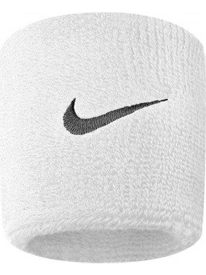Nike NNN04-101 Swoosh Kısa Bileklik Beyaz