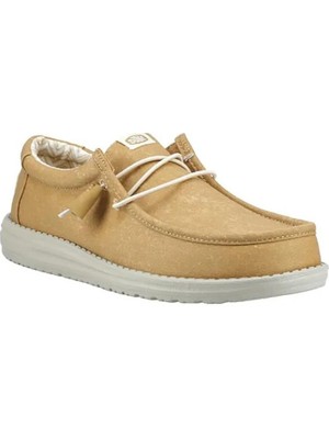 Hey Dude 40700 Wally Stretch Canvas Hardal Erkek Ayakkabı