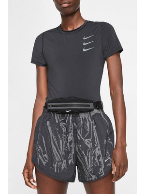 Siyah Running Slim Waistpack Reflector Unisex Spor Bel Çantası