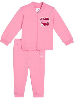 Puma Hello Kitty&Friends Minicats Bebek Pembe Klasik Yaka Eşofman Takımı